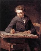 LePICIeR, Nicolas-Bernard The Young Draughtsman dg oil on canvas